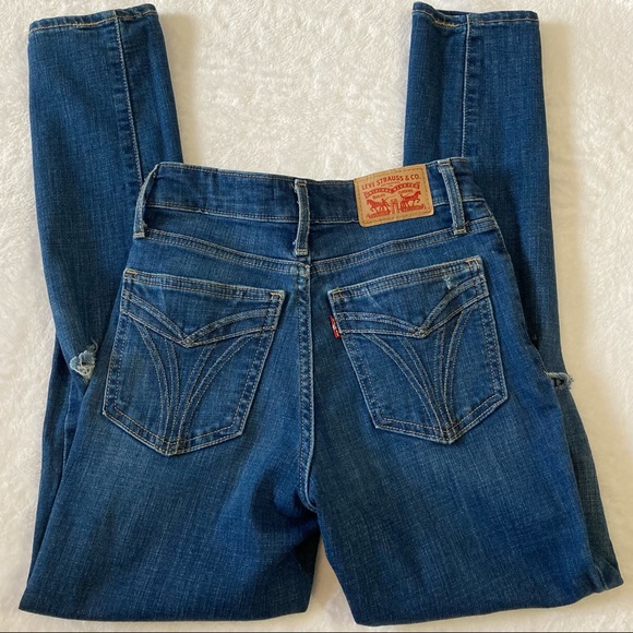 Rare vintage Levi jeans 721 High Rise Skinny size 25 - Picture 2 of 13